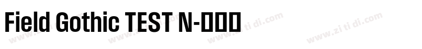 Field Gothic TEST N字体转换